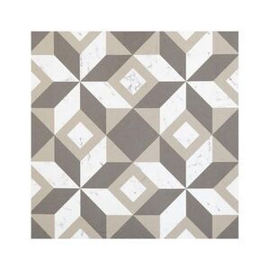 Retro 12 x 12 in. Self Adhesive Vinyl Floor Tile - Prism Marble - 20 Tiles & 20